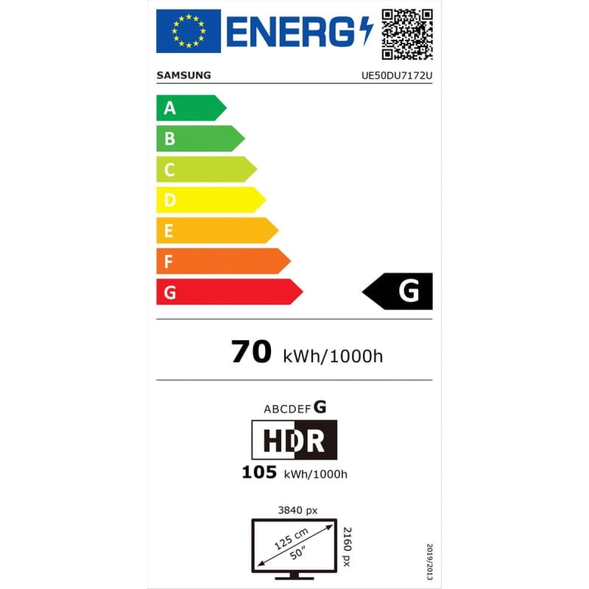 Samsung UE50DU7172U 50″ 4K Ultra HD Smart TV Wifi