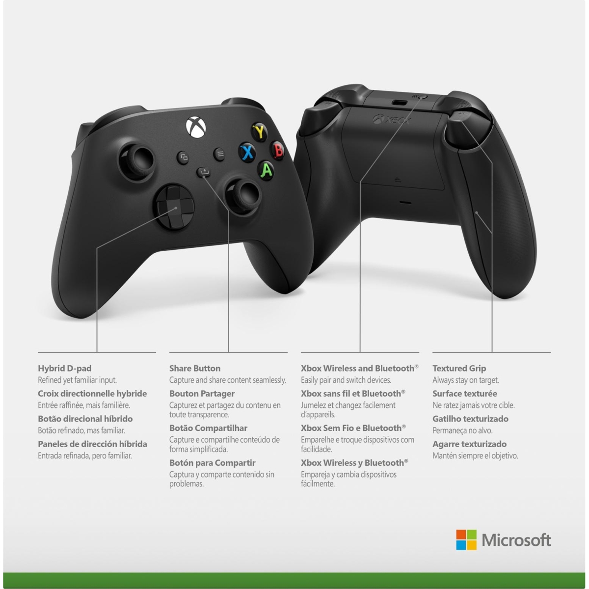 92 Xbox Wireless Controller - Carbon Black