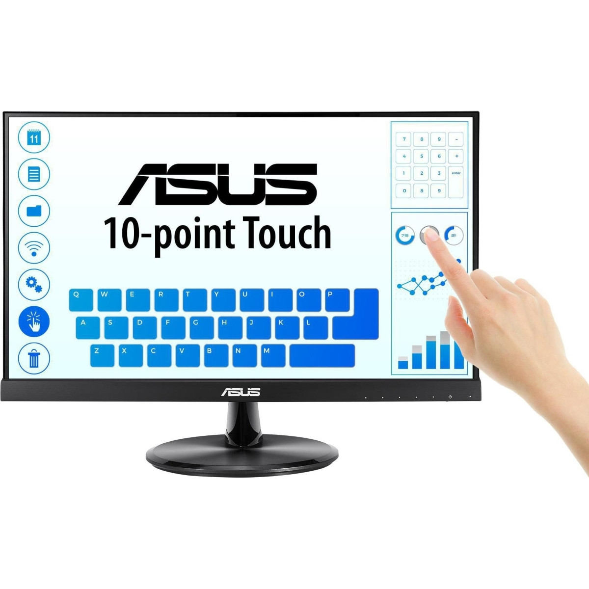 ASUS Touch LCD VT229H 21.5", touchscreen, IPS, FHD, 1920 x 1080 pixels, 5 ms, 250 cd