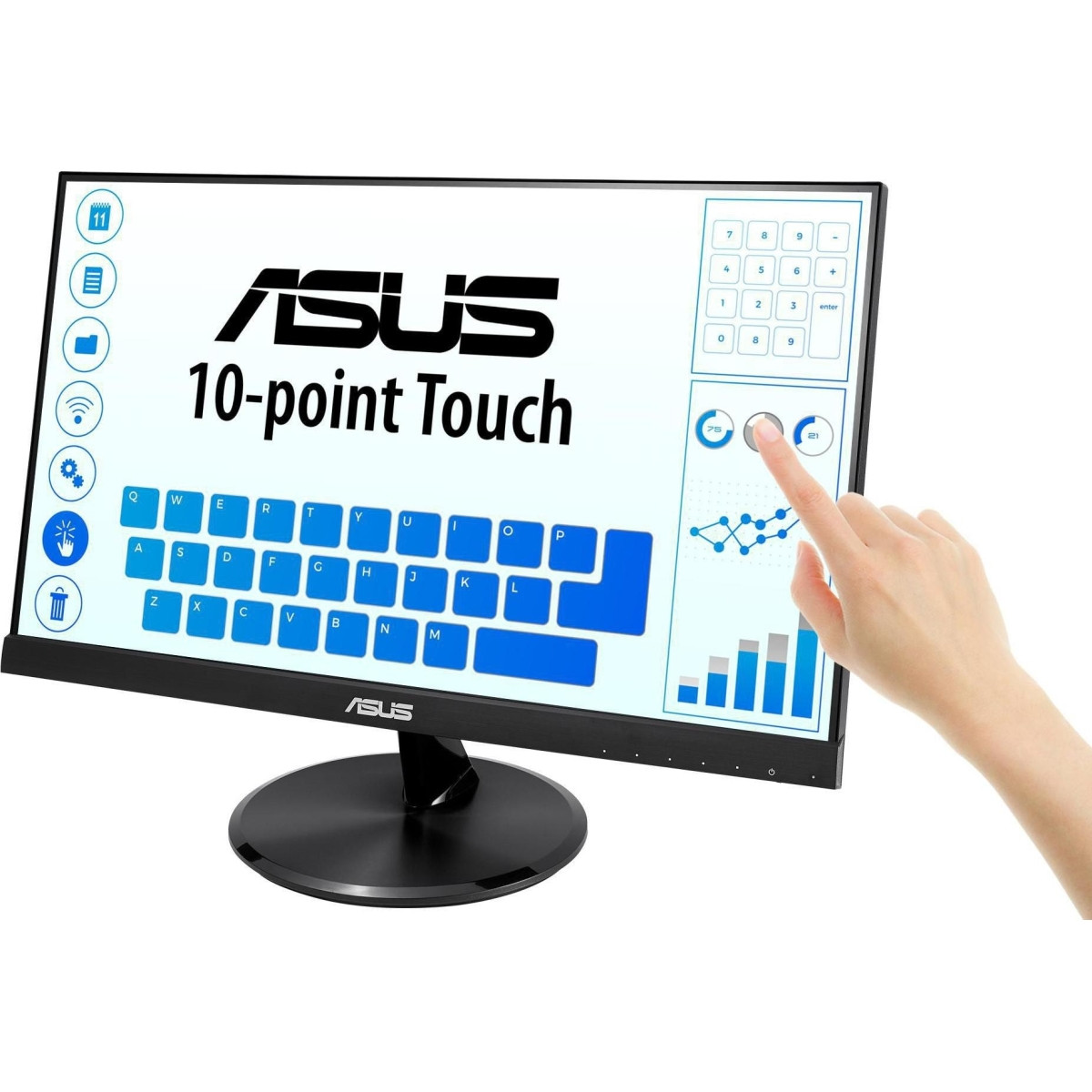 ASUS Touch LCD VT229H 21.5", touchscreen, IPS, FHD, 1920 x 1080 pixels, 5 ms, 250 cd