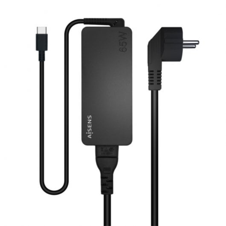 Aisens ASCH-1PD65D-BK Carregador para laptop 1 x USB tipo C 65W preto