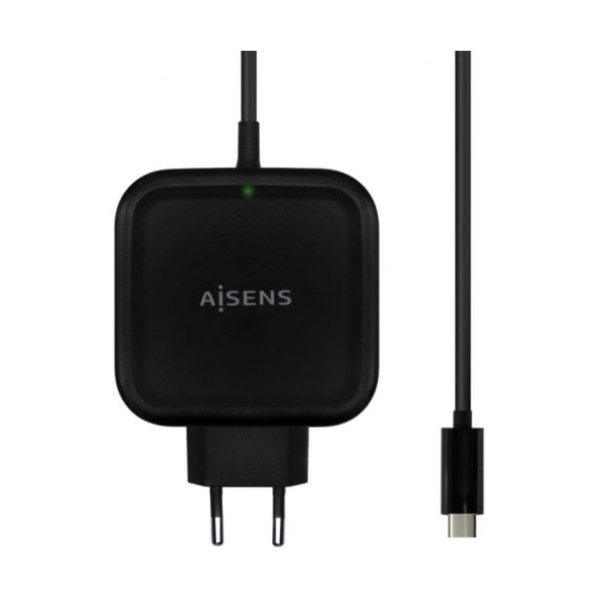 Aisens ASCH-1PD65WL-BK Carregador de parede 1x USB tipo C 65W preto