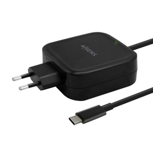 Aisens ASCH-1PD65WL-BK Carregador de parede 1x USB tipo C 65W preto
