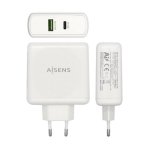 Aisens ASCH-2PD30QC-W Carregador de Parede USB 2.0/USB-C 48W Branco