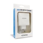 Aisens ASCH-2PD30QC-W Carregador de Parede USB 2.0/USB-C 48W Branco