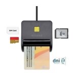 Aisens ASCR-SN02SD-BK Leitor DNIe com Multi-Leitor de Cartões Preto
