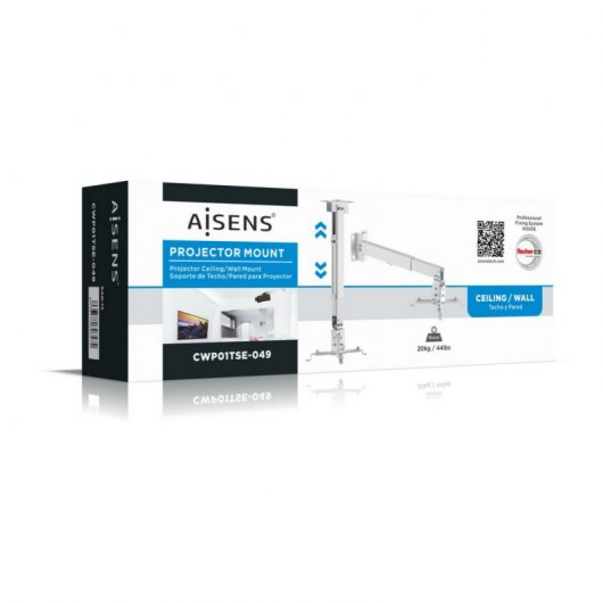 Aisens CWP01TSE-049 Suporte de Tecto/Parede para TV Máx. 20kg Branco