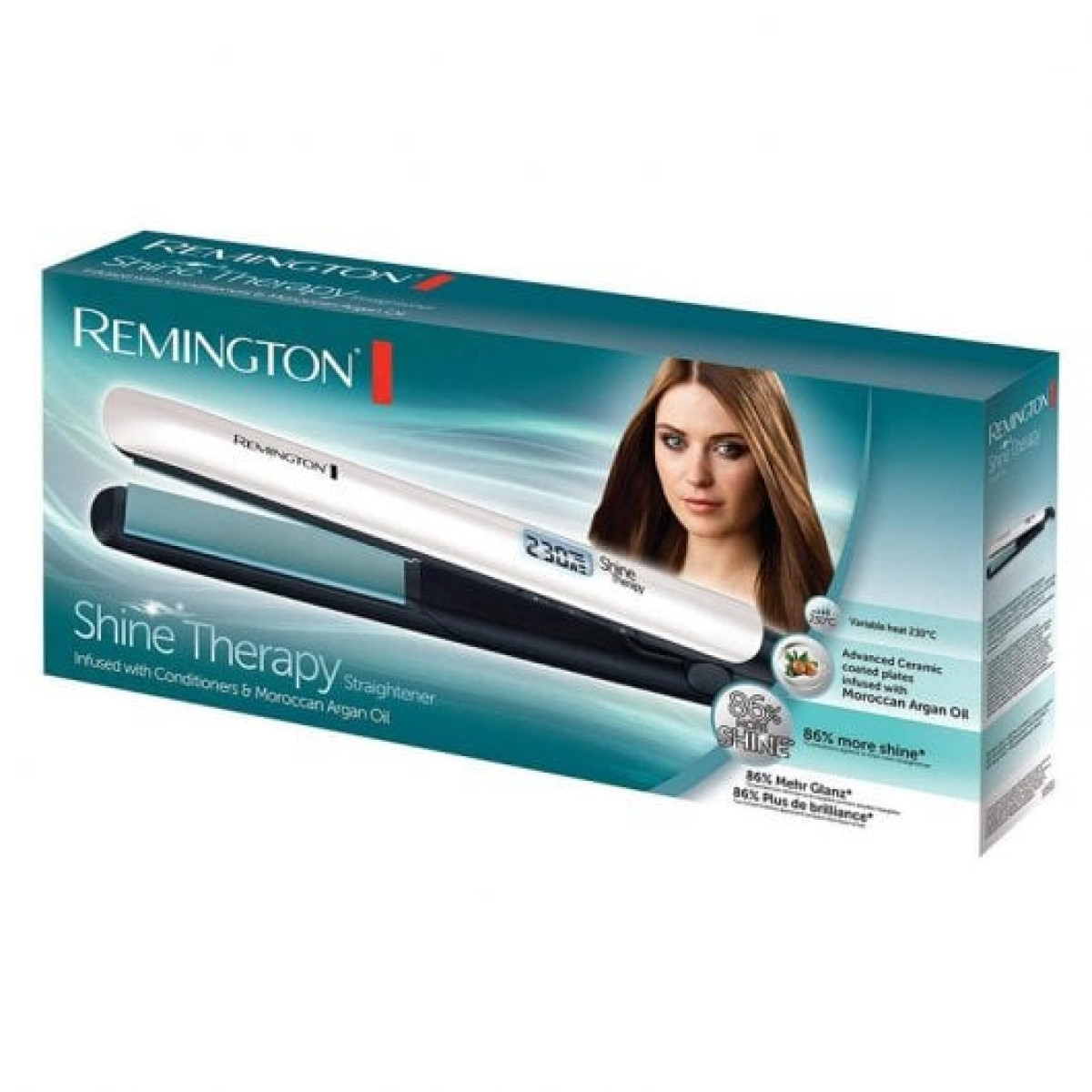 Alisador Remington Shine Therapy Cerâmico com Azeite de Argán