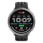 Amazfit Active 2 R Smartwatch 1,32" 2.000nits Mapas Offline Prata Pulseira Preta