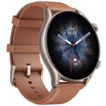 Amazfit GTR 3 Pro Smartwatch Couro Castanho