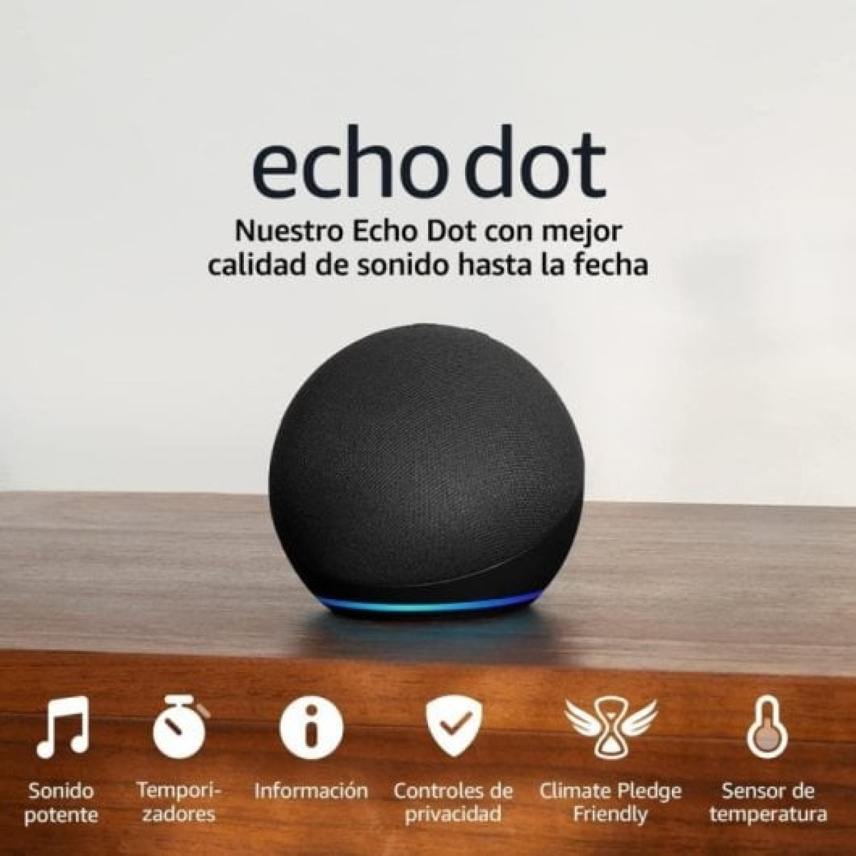 Amazon Echo Dot (5.ª Geração 2022) Altifalante Inteligente WiFi/Bluetooth Antracite