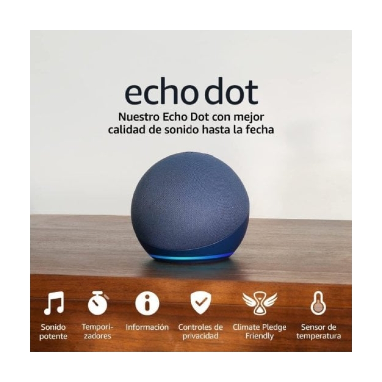 Amazon Echo Dot 5ª Geração Coluna Inteligente WiFi e Bluetooth com Alexa Azul Escuro
