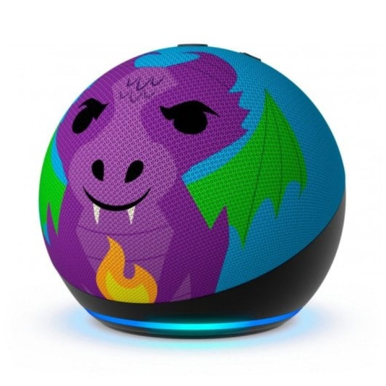 Amazon Echo Dot Kids (5.ª Geração 2022) Assistente Virtual com Controlo Parental Dragon