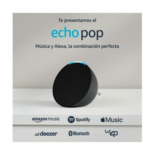 Amazon Echo Pop Black Altifalante Inteligente Sem Fios 1.ª Geração 15W Preto