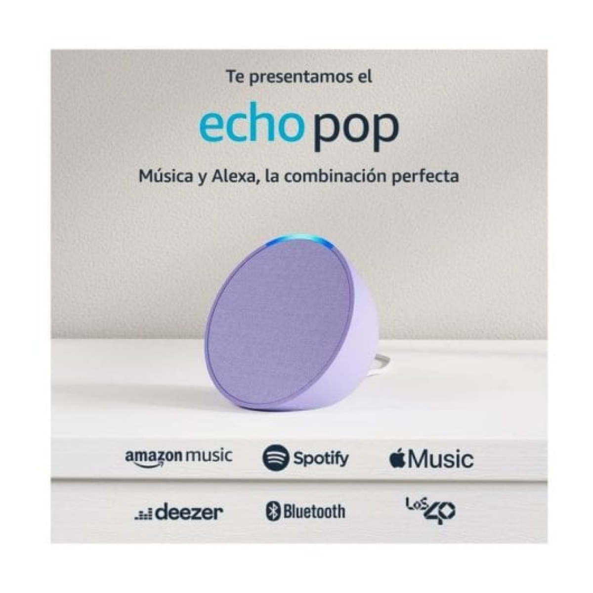 Amazon Echo Pop Purple Altifalante Inteligente Sem Fios 1.ª Geração 15W Lilás