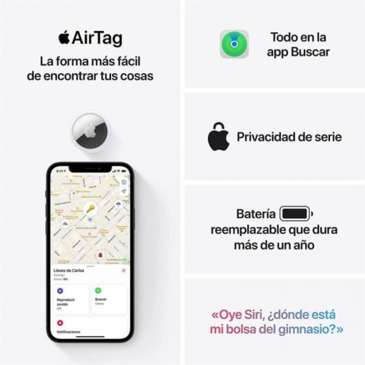 Apple AirTag Pack 4 Dispositivos