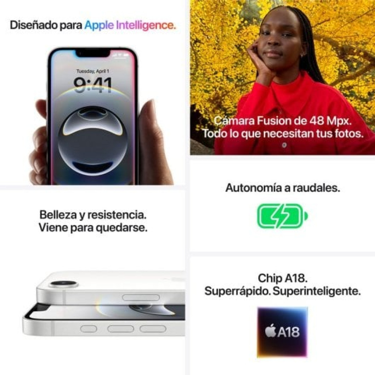 Apple iPhone 16e 256GB Blanco