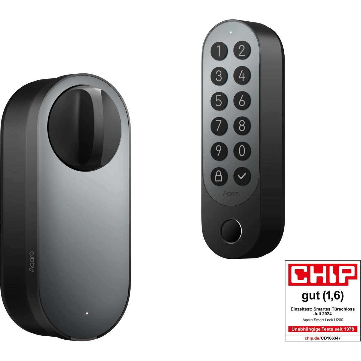Aqara Smart Lock U200 Black, EL-D02E