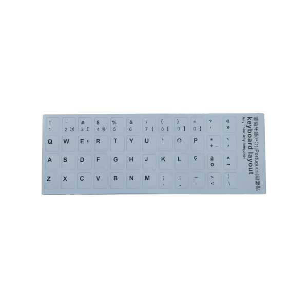 Autocolantes Teclado Português Cor Branco