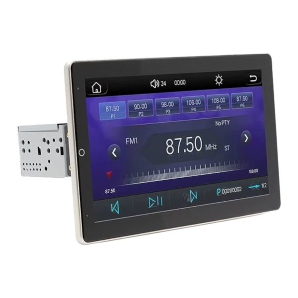 Autorádio 1 DIN SWM YT-9930L 10.1 polegadas Bluetooth/Carplay Sem Fio USB Preto