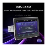 Autorádio 1 DIN SWM YT-9930L 10.1 polegadas Bluetooth/Carplay Sem Fio USB Preto