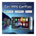 Autorádio 2 DIN SWM F7010C 7 polegadas Bluetooth/Carplay USB Preto