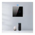 Avatto LZTS02-EU-B1 1 Botão ZigBee Preto - Interruptor Táctil Inteligente