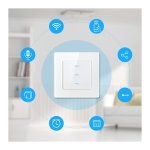 Avatto N-TS10-B3 3 Botões WiFi Preto - Interruptor Táctil Inteligente