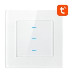 Avatto N-TS10-W3 3 Botões WiFi Branco - Interruptor Táctil Inteligente