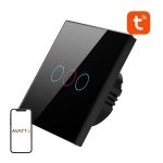 Avatto Smart Light Switch WiFi TS02-EU-B3 3 Way TUYA (black)