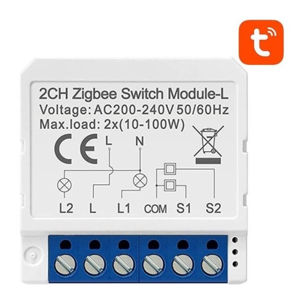 Avatto Smart Switch Module ZigBee LZWSM16-W2 No Neutral TUYA