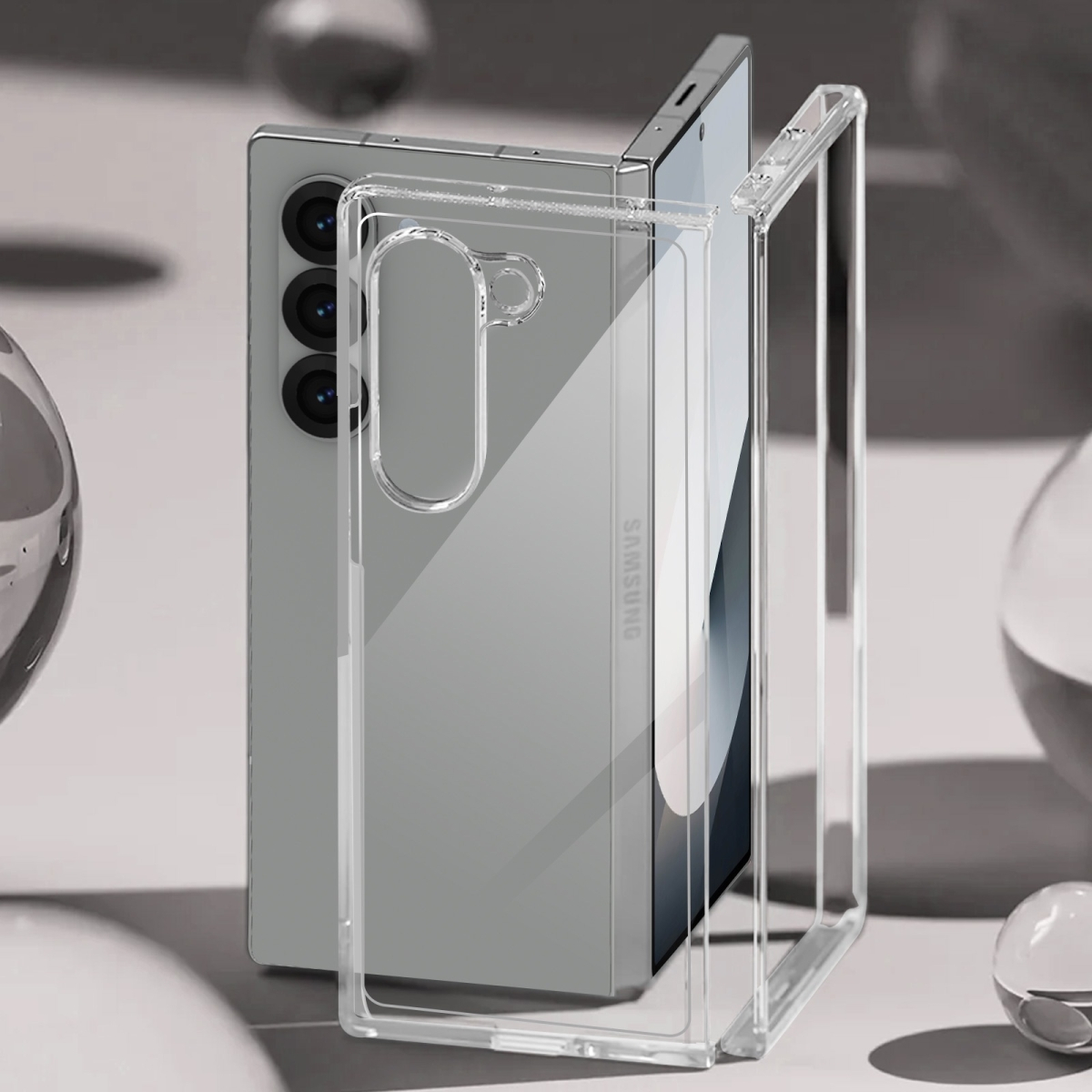 Avizar Protective cover for Galaxy Z Fold 6 reinforced corners