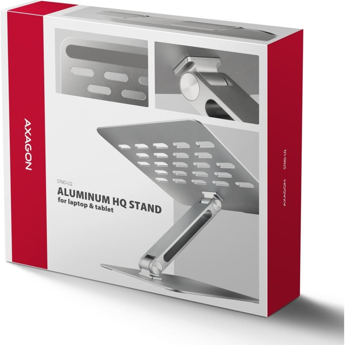 Axagon STND-LQ stand for 10 to 16 inch laptops and tablets - silver