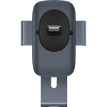 Baseus Metal Age II Gravitational Car Holder on ventilation grid (gray)
