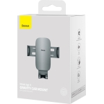 Baseus Metal Age II Gravitational Car Holder on ventilation grid (gray)