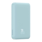 Baseus Power Bank Mini 5000mAh Azul compatível com MagSafe - Carregamento rápido de 20W e cabo C incluído