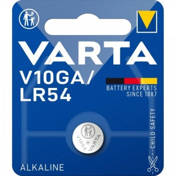 Bateria alcalina de botão Varta V10GA LR54 1,5V