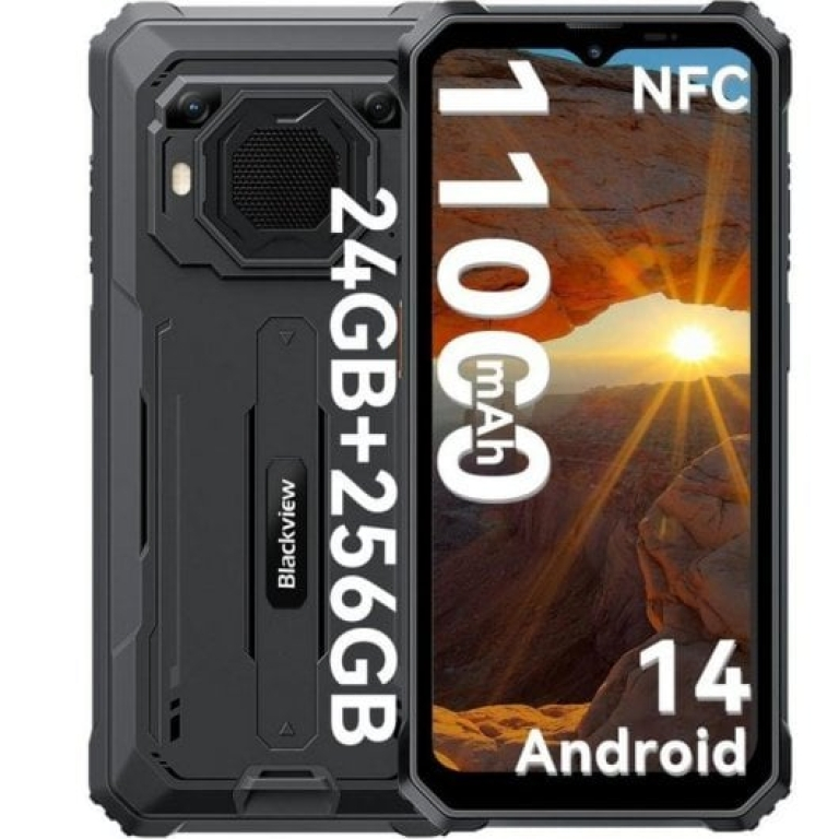 Blackview BV6200 Plus 8GB/256GB Smartphone Android 14 Negro