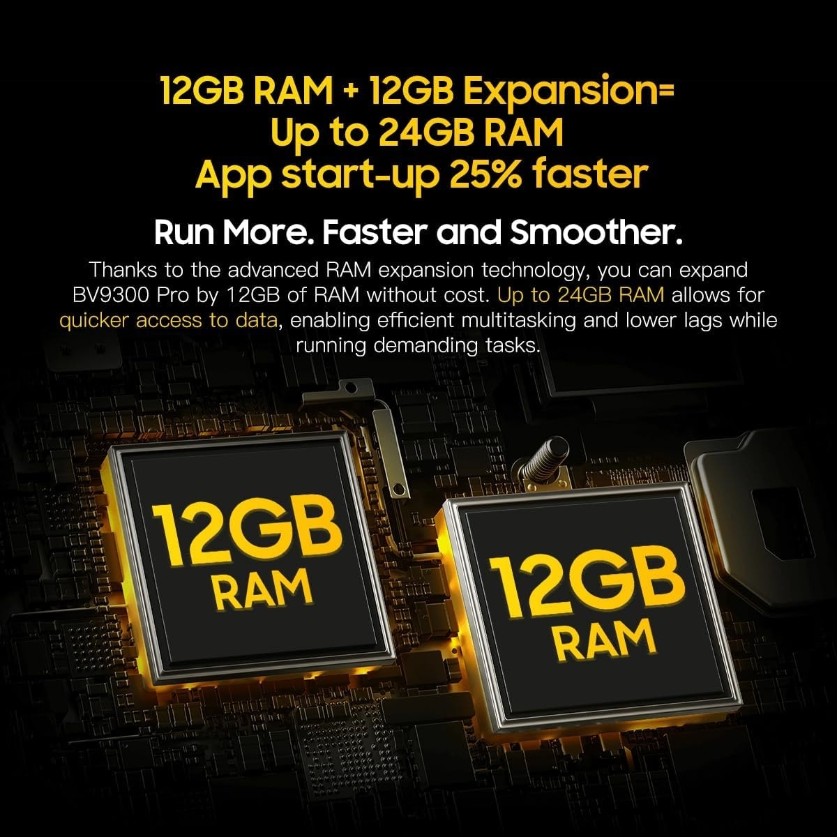 Blackview BV9300 Pro (Écran 6.7" - 256 Go, 12 Go RAM - 15 080 mAh) Vert