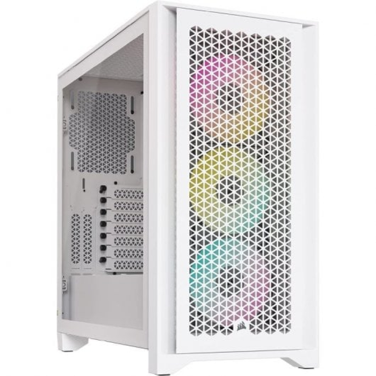 Caixa PC Corsair iCUE 4000D RGB AIRFLOW Vidro Temperado USB 3.2 Branca