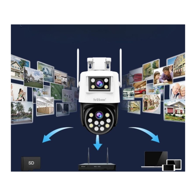 Câmara de Segurança Sricam SH048 (Lente Dupla)