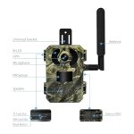 Câmara de segurança IP Escam QF380 4G/LTE Solar