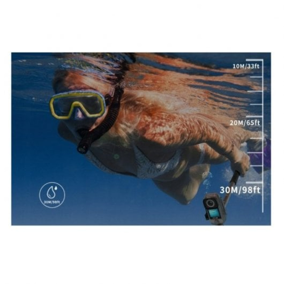Câmera Digital Câmera esportiva de bolso SJCAM C300 4K preta