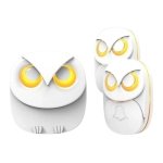 Campainha sem fio HB-808 Owls Branco 2 Transmissores