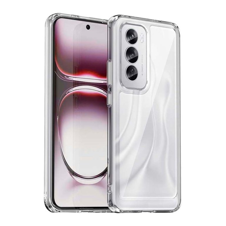 Capa Antichoques Premium para Oppo Reno12 Pro 5G Acrílico Anti-Amarelo Transparente