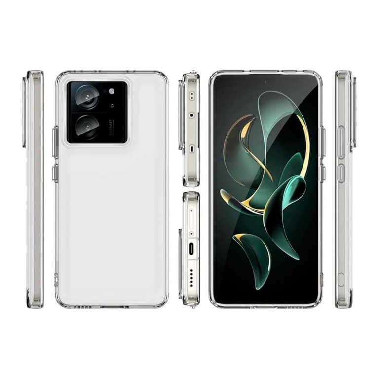 Capa Antichoques Premium para Xiaomi 13T / 13T Pro Acrílico Anti-Amarelo Transparente