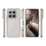 Capa Antichoques Premium para Xiaomi 14T Pro 5G Acrílico Anti-Amarelo Transparente