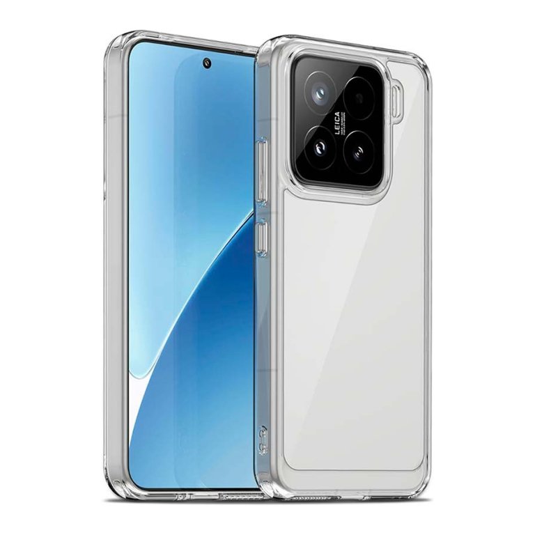 Capa Antichoques Premium para Xiaomi 15 5G Acrílico Anti-Amarelo Transparente