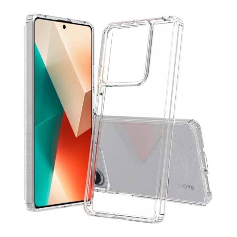 Capa Antichoques Premium para Xiaomi Redmi Note 13 Pro 4G / Poco M6 Pro 4G Acrílico Anti-Amarelo Transparente