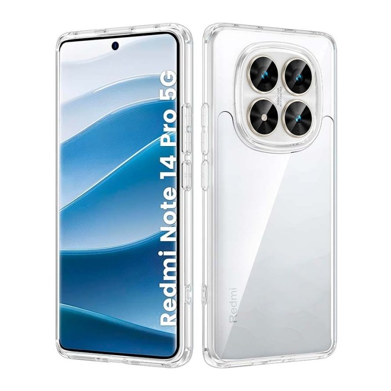 Capa Antichoques Premium para Xiaomi Redmi Note 14 Pro 5G / Poco X7 5G Acrílico Anti-Amarelo Transparente